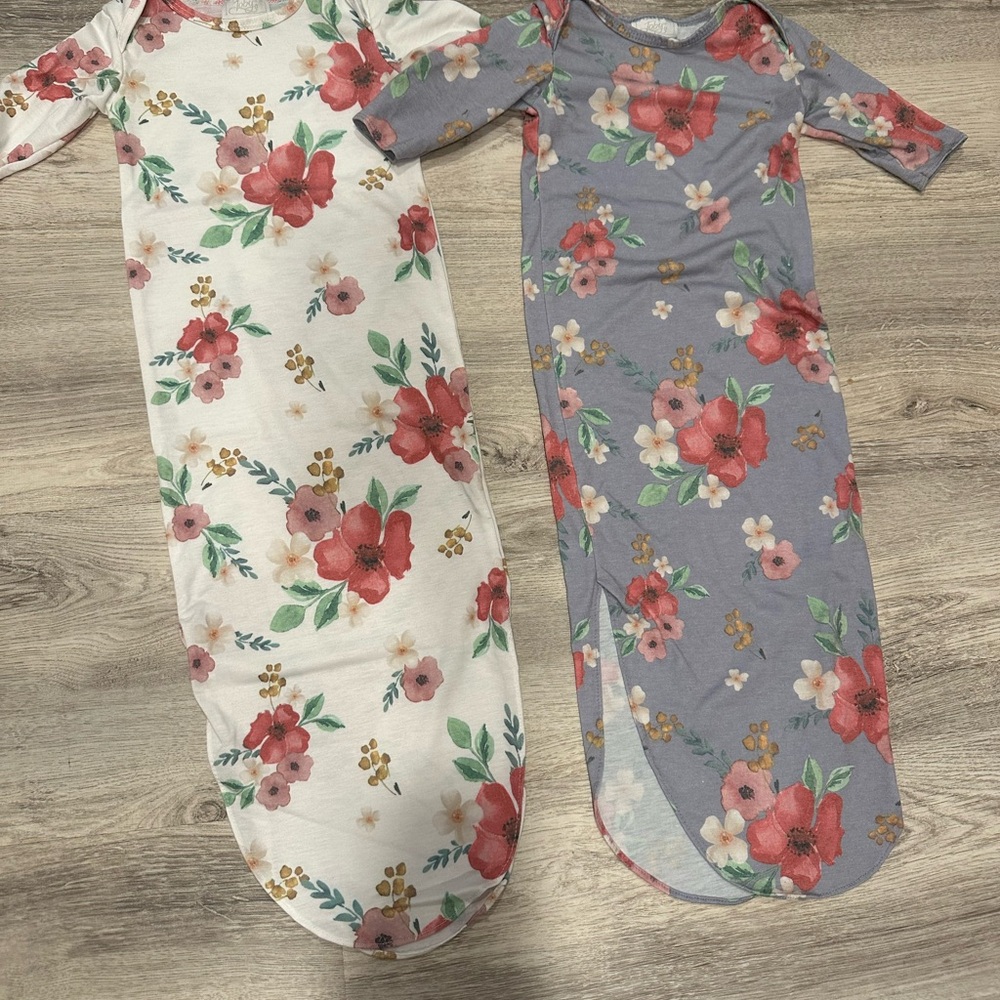 Floral Kids Pajamas Sleep Sack bundle